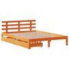 vidaXL Cadre de lit avec tiroirs sans matelas cire marron 140x190 cm