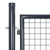 vidaXL Portail de jardin grillag&eacute; en acier galvanis&eacute; 300 x 100 cm gris
