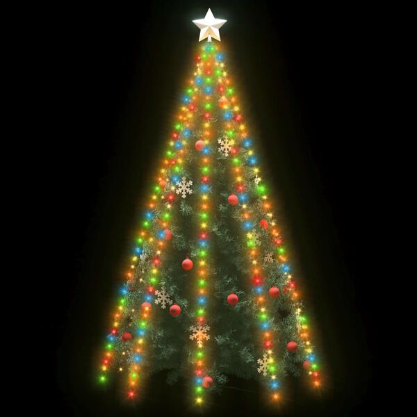 vidaXL Guirlande lumineuse d'arbre de No&euml;l 400 LED color&eacute;es 400 cm