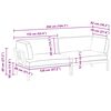 vidaXL Ensemble de Canap&eacute;s Uni 2 pcs Anthracite Bois d'Acacia Massif