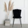 Venture Home Chaises &agrave; manger lot de 2 Limhamn velours noir