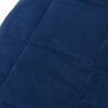 vidaXL Couverture lest&eacute;e Bleu 235x290 cm 11 kg Tissu