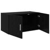 vidaXL Meuble mural Ch&ecirc;ne noir 80 x 42.5 x 40 cm Bois d'ing&eacute;nierie
