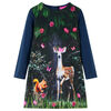 Robe pour enfants &agrave; manches longues bleu marine 116