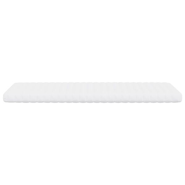 vidaXL Matelas en mousse blanc 100x210 cm 7 zones dureté 20 ILD