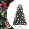 vidaXL Sapin de No&euml;l artificiel Vert 120 cm PVC, plastique et acier