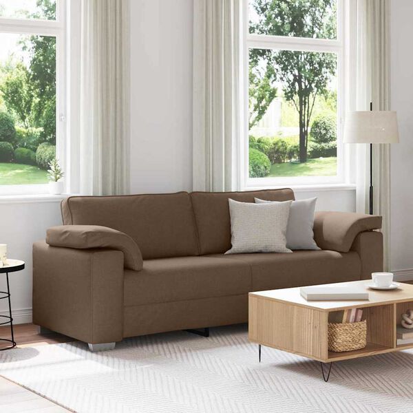 vidaXL Canap&eacute; Marron Dimensions globales: 219 x 80 x 80 cm (l x P x H)