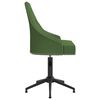 vidaXL Chaises pivotantes &agrave; manger lot de 2 Vert fonc&eacute; Velours