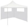 vidaXL Parois lat&eacute;rales de belv&eacute;d&egrave;re avec fen&ecirc;tres 2 pcs Blanc