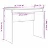vidaXL Bureau Ch&ecirc;ne fum&eacute; 90 x 40 x 76 cm