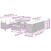 vidaXL Ensemble de canap&eacute; de jardin 12 pcs Beige polyrotin