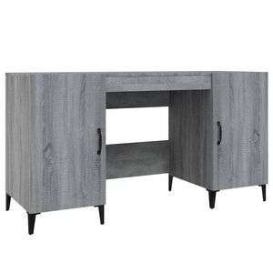 vidaXL Bureau Sonoma gris 140x50x75 cm Bois d'ing&eacute;nierie
