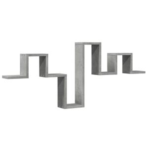 vidaXL &Eacute;tag&egrave;re murale gris b&eacute;ton 104,5x10x43 cm bois d'ing&eacute;nierie