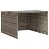 vidaXL Garage pour robot tondeuse gris 86x90x52/57 cm r&eacute;sine tress&eacute;e