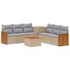 vidaXL Ensemble de Canap&eacute;s 8 pc Beige et Gris clair