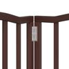 vidaXL Barri&egrave;re pour chien porte pliable 15 panneaux bois de peuplier