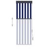 vidaXL Store roulant d'ext&eacute;rieur 60x250 cm Bleu et blanc