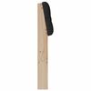 vidaXL T&ecirc;te de lit capitonn&eacute;e Noir 200 cm Pin massif