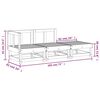 vidaXL Salon de jardin 3 pcs bois massif de pin