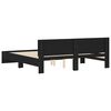vidaXL Cadre de lit sans matelas noir 180x200 cm