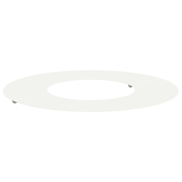 vidaXL adapt&eacute; pour anneau d'arbre plat Blanc &Oslash;30 / 60 cm Acier