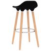 vidaXL Tabourets de bar lot de 2 noir