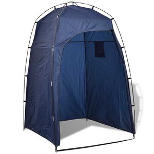 vidaXL Tente de douche/WC/dressing Bleu