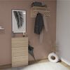FMD Porte-manteau mural 72x29,3x34,5 cm Ch&ecirc;ne