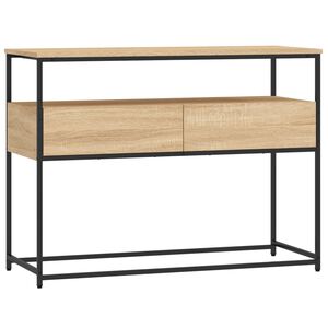 vidaXL Table console ch&ecirc;ne sonoma 100x40x75 cm bois d'ing&eacute;nierie