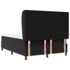 vidaXL Lit &agrave; ressorts avec matelas Noir 190 x 140 cm Polyester