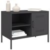 vidaXL Meubles TV 2 pcs noir 68x39x50,5 cm acier