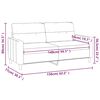 vidaXL Canap&eacute; &agrave; 2 places Gris clair 140 cm Tissu