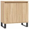 vidaXL Armoire de bain ch&ecirc;ne sonoma 58x33x60 cm bois d'ing&eacute;nierie