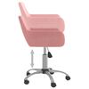 vidaXL Chaises pivotantes &agrave; manger lot de 2 Rose Velours
