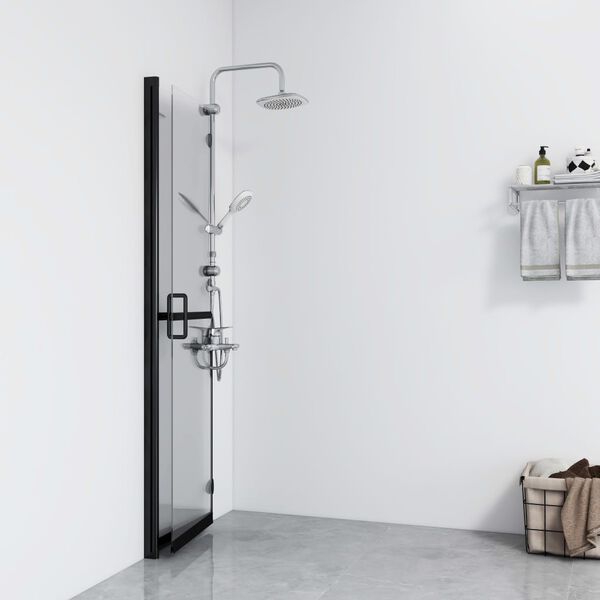 vidaXL Paroi de douche pliable Verre ESG transparent 110x190 cm