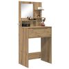 vidaXL Tables de maquillage pour chambre avec tiroir Ch&ecirc;ne artisanal