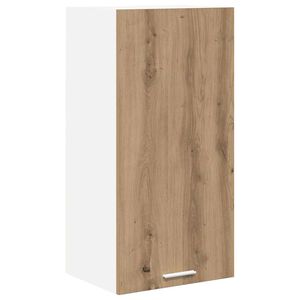vidaXL Armoire suspendue Ch&ecirc;ne Artisan et Blanc 40 x 31 x 80 cm