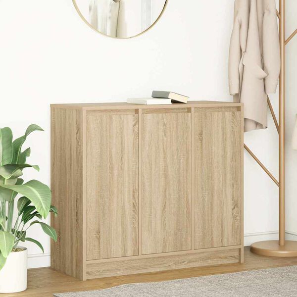 vidaXL Buffet ch&ecirc;ne sonoma 85x34x76 cm bois d'ing&eacute;nierie