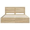 vidaXL Cadre de lit Ch&ecirc;ne Sonoma 200 x 200 cm Bois Ing&eacute;nierie
