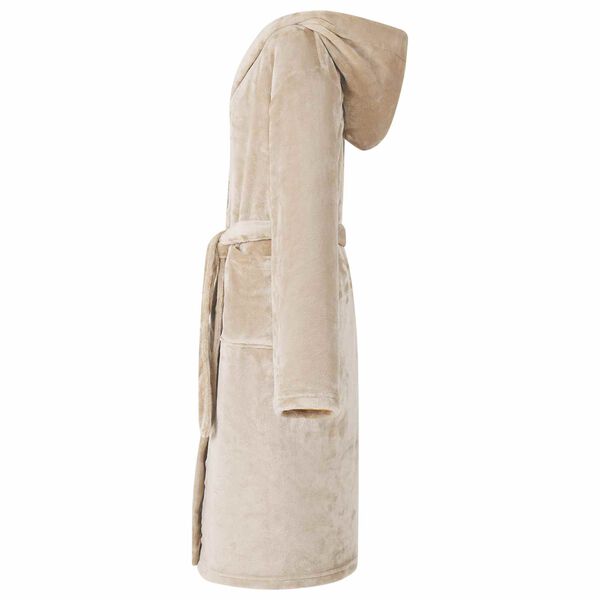vidaXL Peignoir avec capuche Beige xxl Flanelle