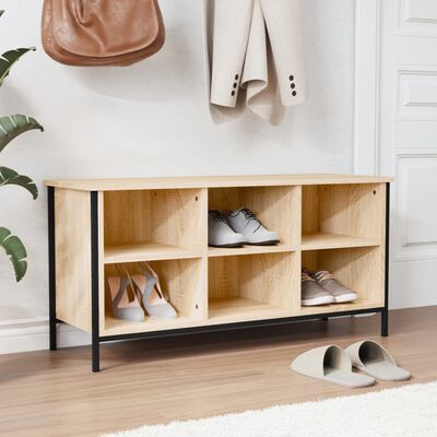 vidaXL Armoire à chaussures chêne sonoma 100x35x50cm bois d'ingénierie