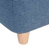 vidaXL Canap&eacute; pour chien Bleu 60x37x39 cm Lin