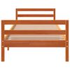 vidaXL Cadre de lit sans matelas cire marron 75x190 cm bois pin massif