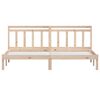 vidaXL Cadre de lit sans matelas bois massif 200x200 cm