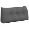 vidaXL Coussin de Dos Gris fonc&eacute; 100 x 24 x 50 cm tissu