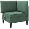 vidaXL Sofa avec rangement Vert Mer Velours