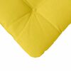vidaXL Coussins de si&egrave;ge 4 pcs Jaune clair 45 x 45 x 12 cm tissu