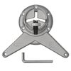 4 pieds de table r&eacute;glables en hauteur 1100 mm Nickel bross&eacute;