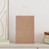 vidaXL Sacs en papier 250 pcs avec poign&eacute;es marron 21x11x31 cm