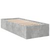 vidaXL Cadre de lit sans matelas gris b&eacute;ton 90x190 cm